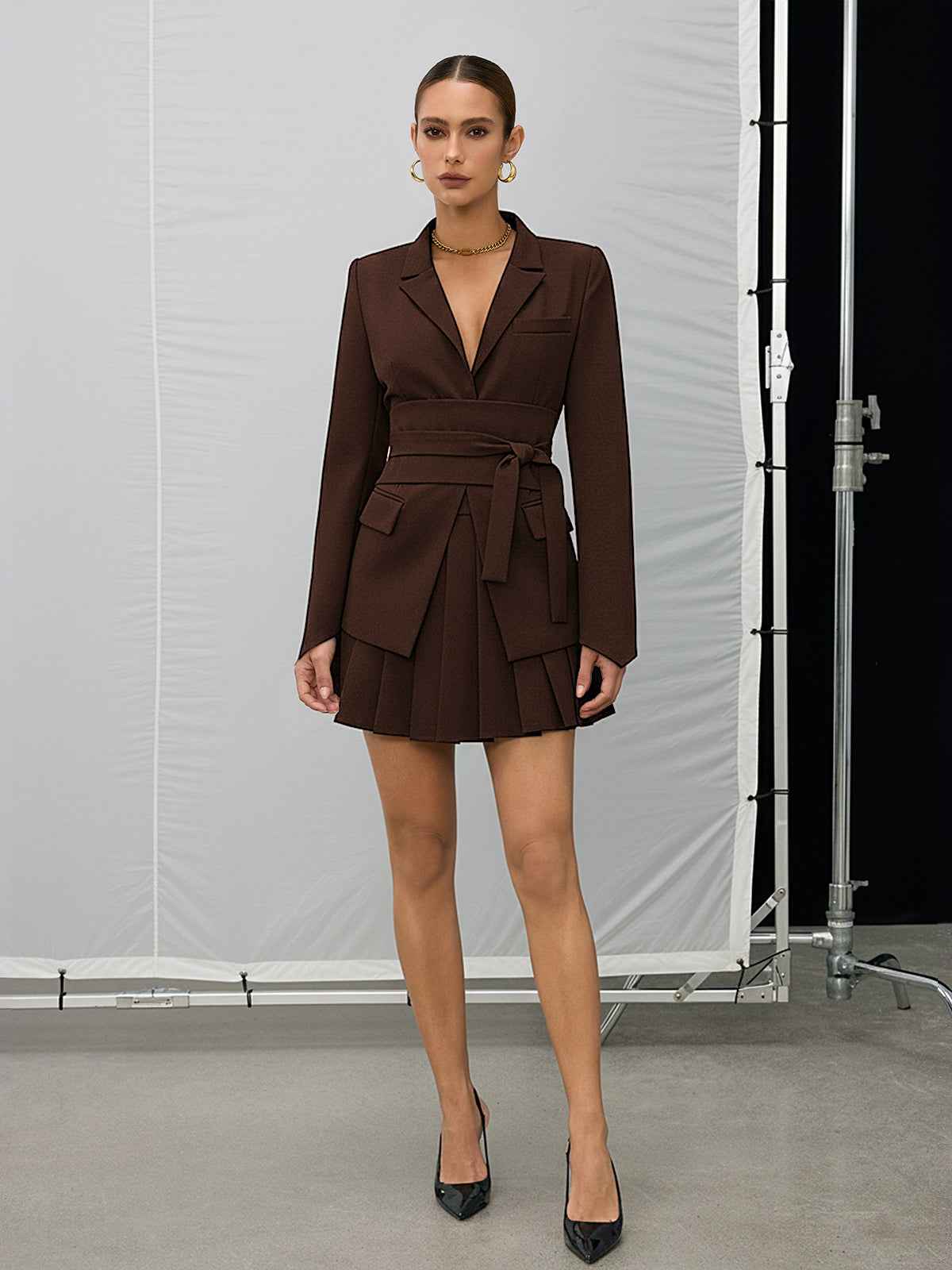 Blazer Double Large Femme - Coupe oversize ajustée