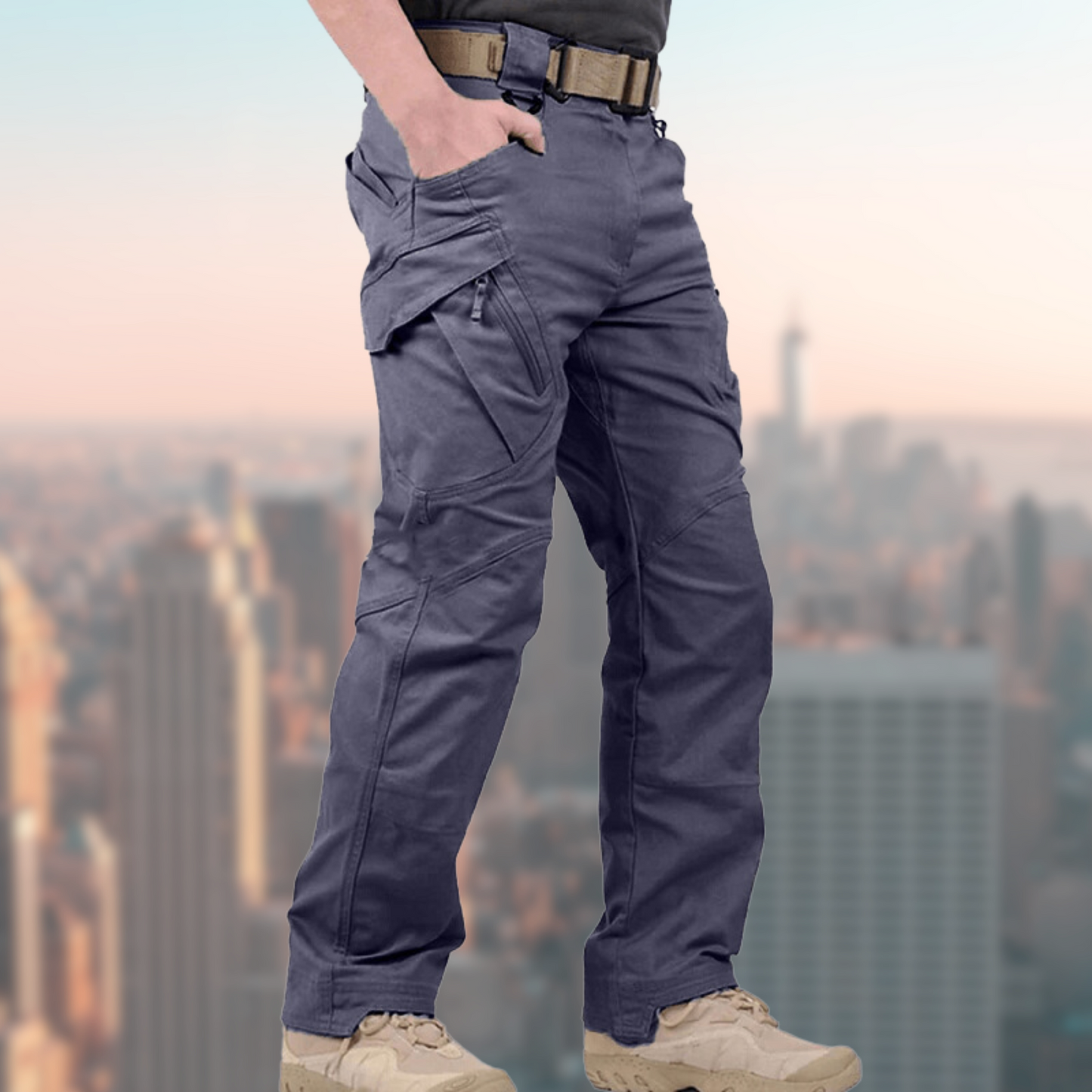 Pantalon cargo droit pour homme, imperméable, pour l'extérieur