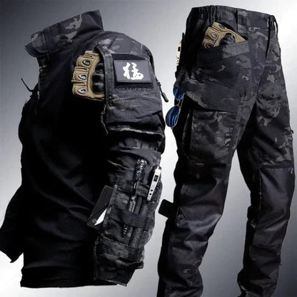 Ensemble pantalon tactique et t-shirt technique pour homme