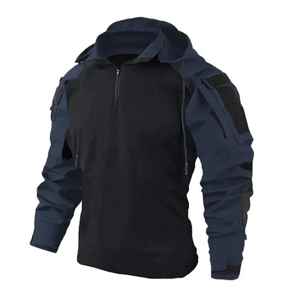 Chemise d'extérieur Capuche Fermeture éclair T-shirt fonctionnel Homme