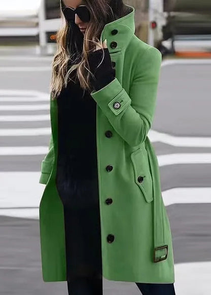 Trench-coat long imperméable élégant pour femme