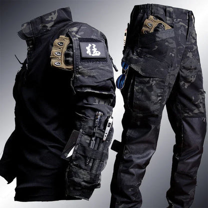 Ensemble tactique d'extérieur Pantalon cargo look militaire