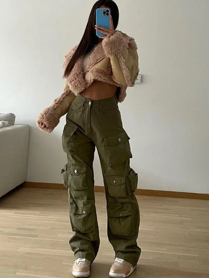 Sapphire - Pantalon cargo confortable avec de nombreuses poches