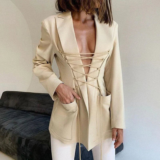Elegante Blazer Damen Slim Fit - IdealeKleiden