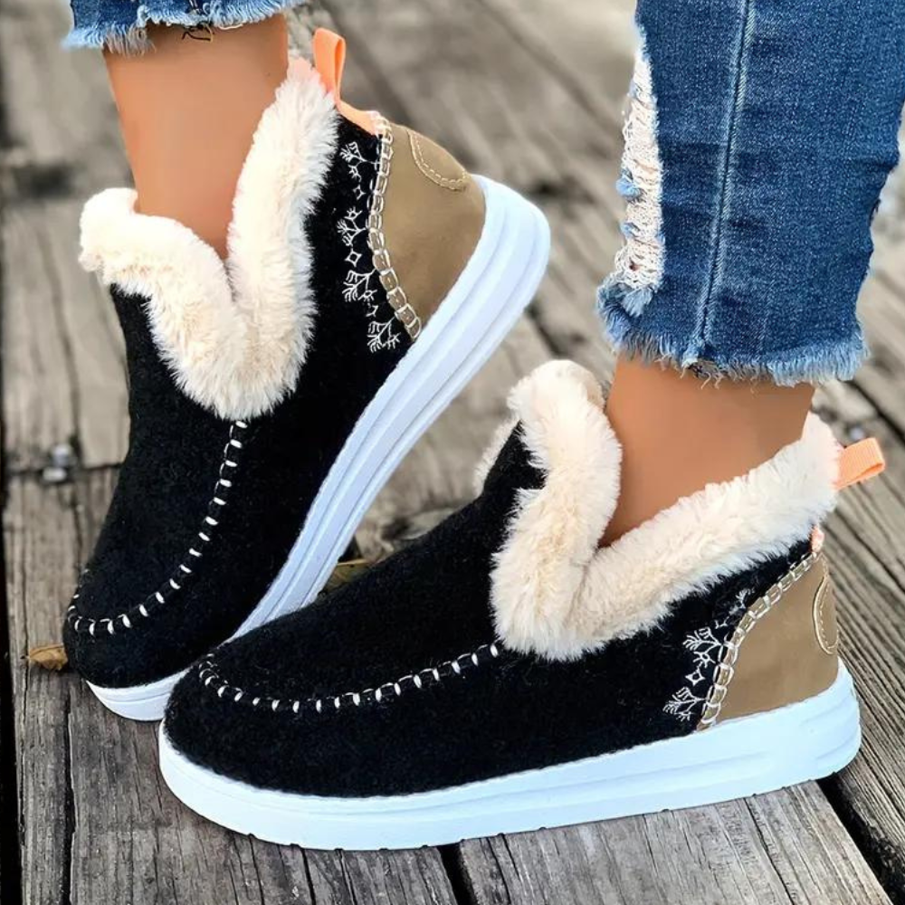 Bottes d'hiver femme élégantes temps froid