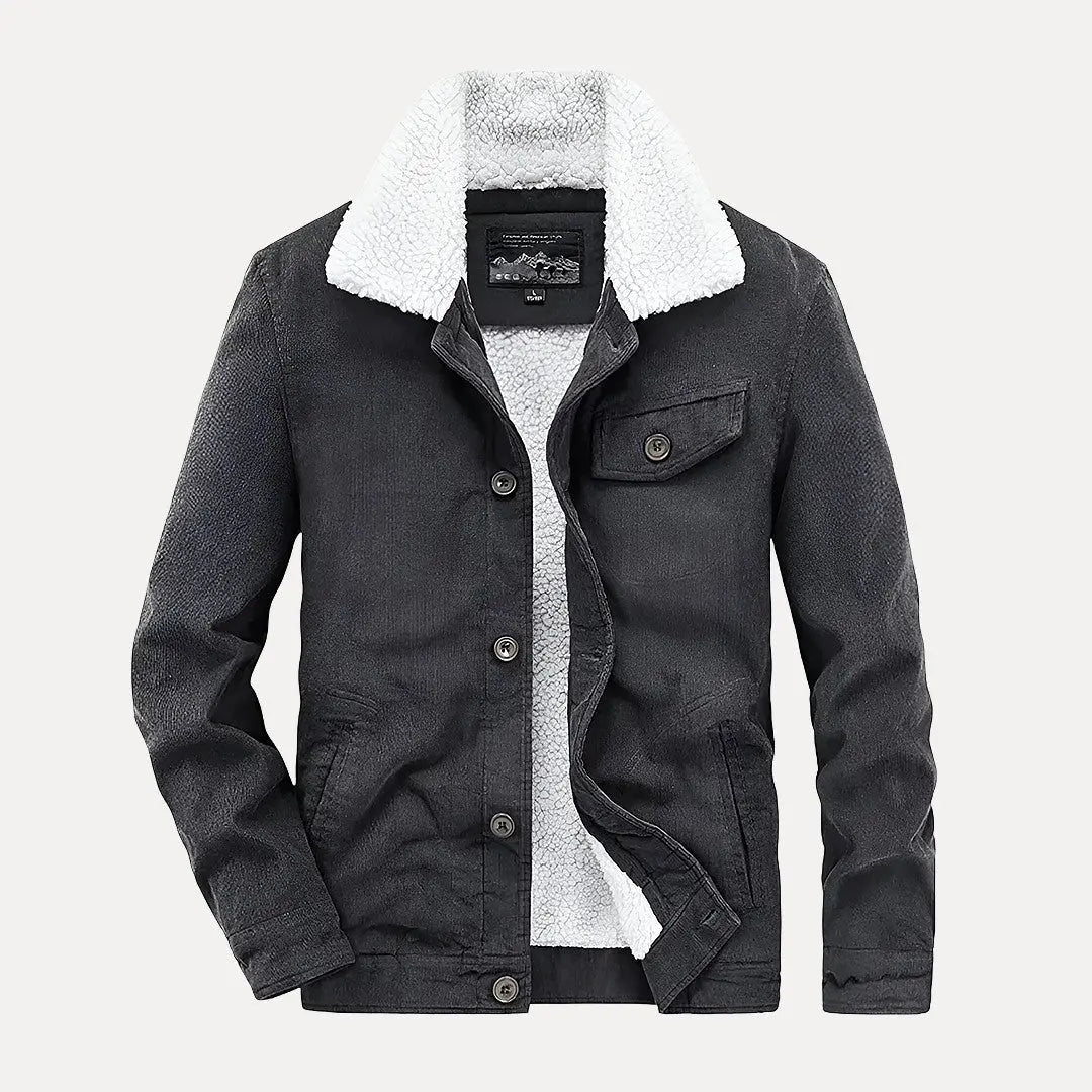 Veste en velours côtelé pour homme style Bronco