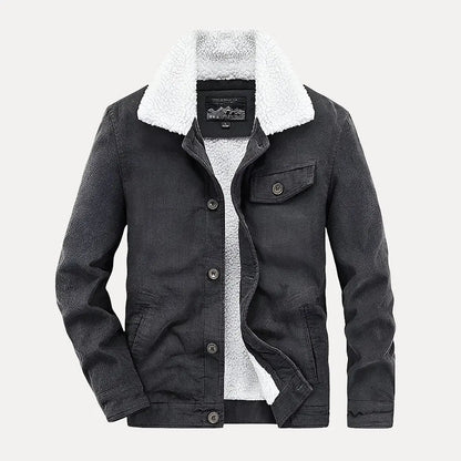 Veste en velours côtelé pour homme style Bronco