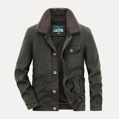 Veste en velours côtelé pour homme style Bronco