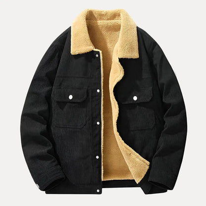 Veste homme en velours côtelé coupe slim moderne