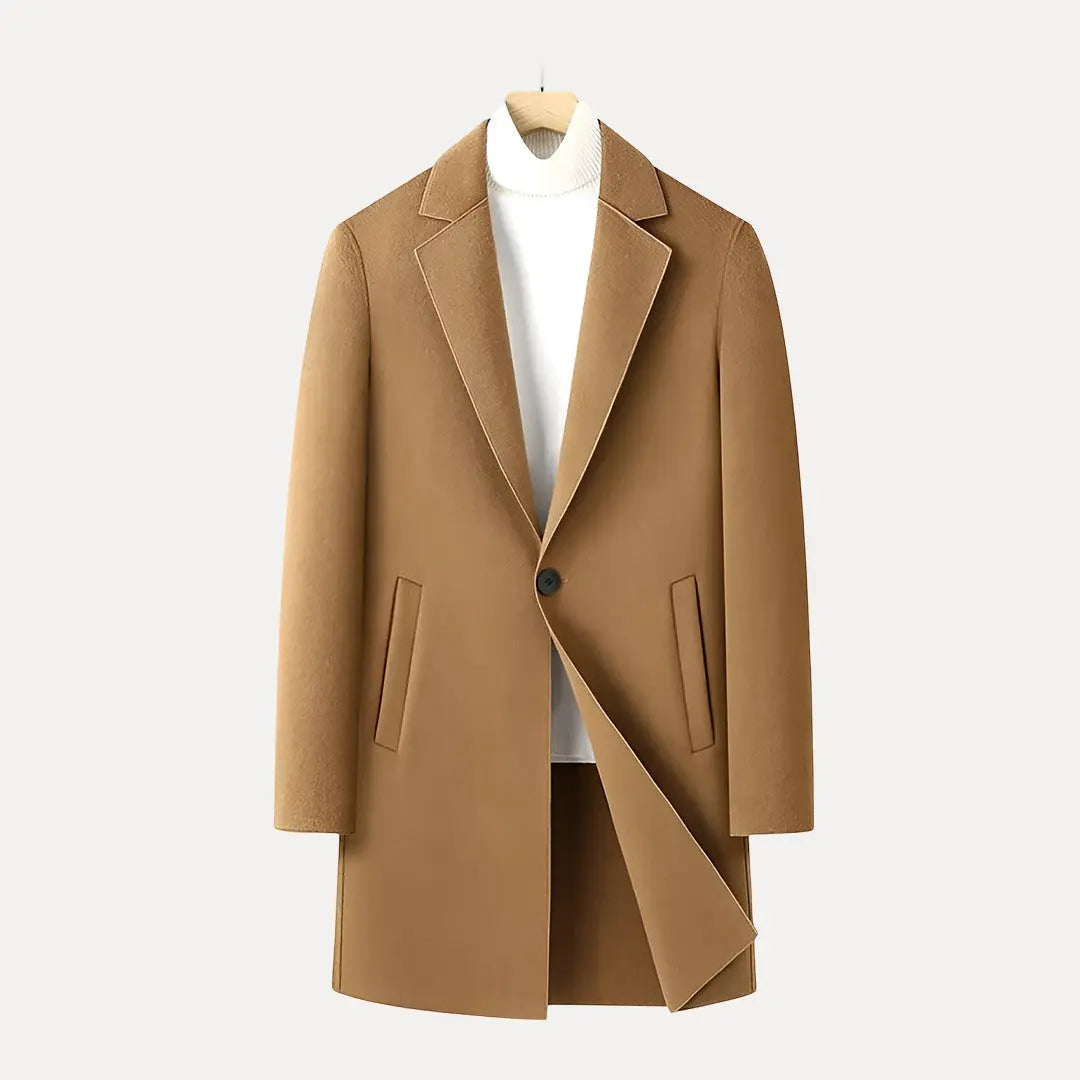 Manteau d'hiver homme en laine mélangée