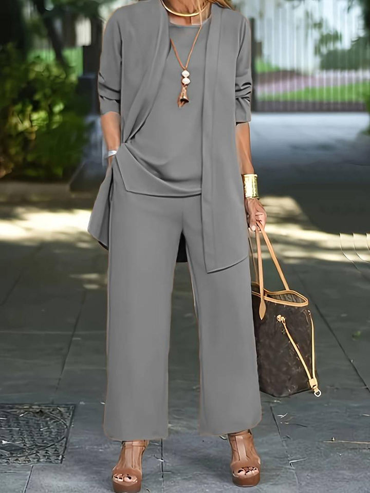 Ensemble pantalon femme confortable manches longues