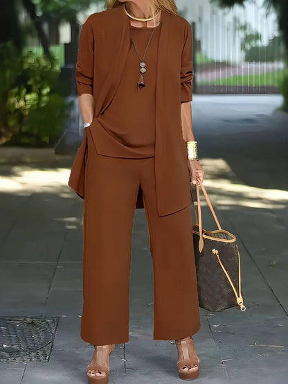 Ensemble pantalon femme confortable manches longues