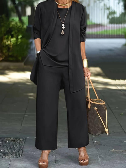 Ensemble pantalon femme confortable manches longues