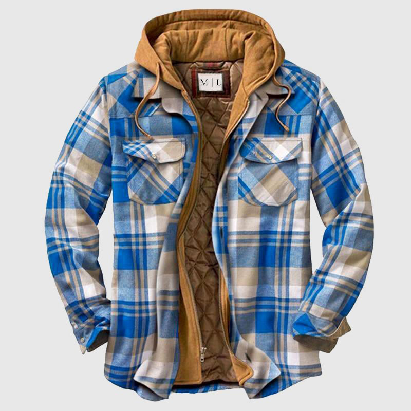 Veste bûcheron à carreaux pour hommes