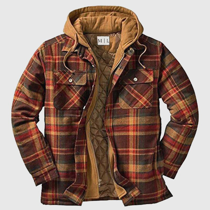 Veste bûcheron à carreaux pour hommes