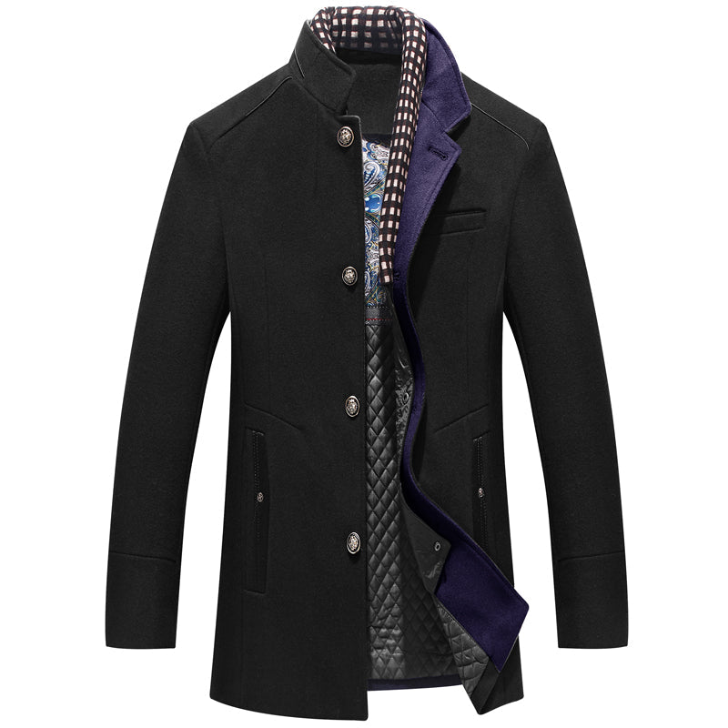 Manteau d'hiver chaud en laine pour femme