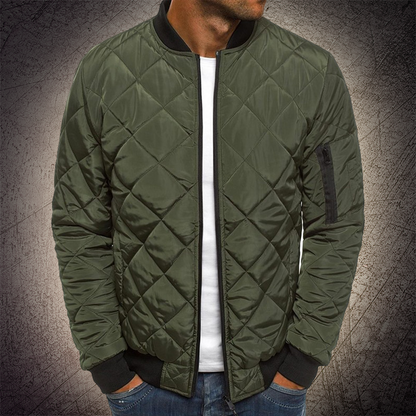 Blouson bomber homme matelassé façon losanges