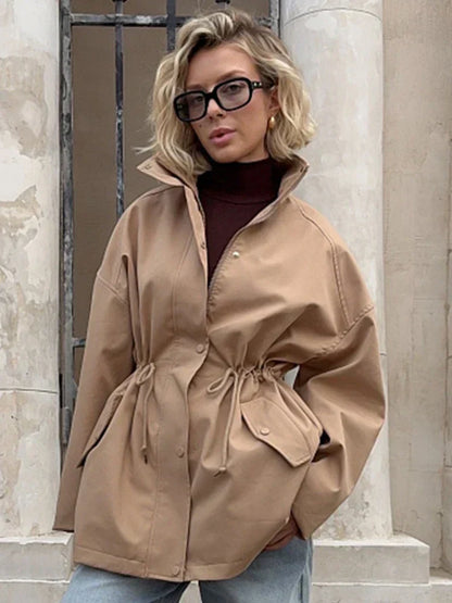Manteau d'automne élégant et confortable pour femme
