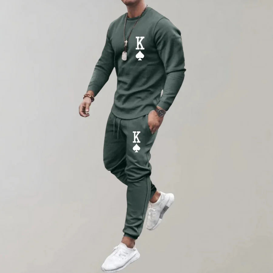 Sportanzug Herren Langarm Jogging Set - IdealeKleiden