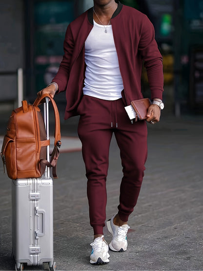 Survêtement Homme Deux Pièces Ensemble de Jogging