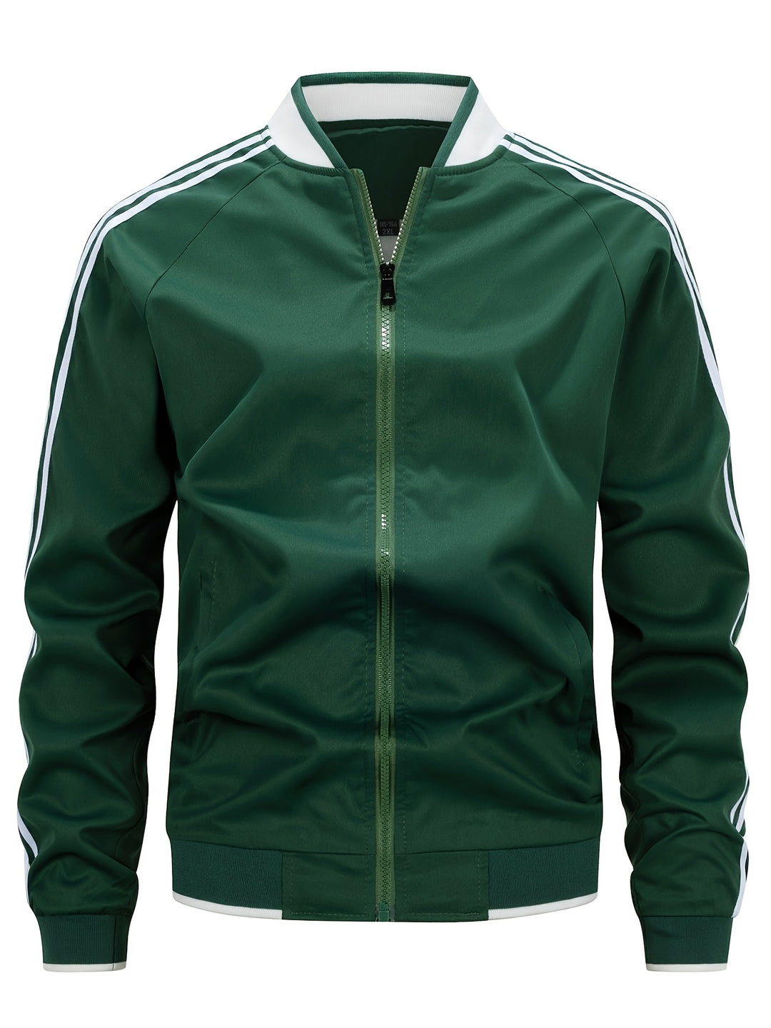 Veste de sport homme rayures fermeture éclair