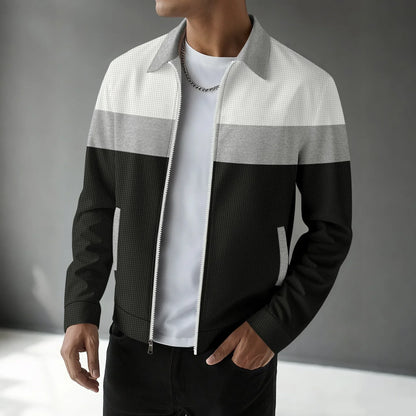 Gilet cardigan homme à motif gaufré tendance