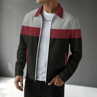 Gilet cardigan homme à motif gaufré tendance