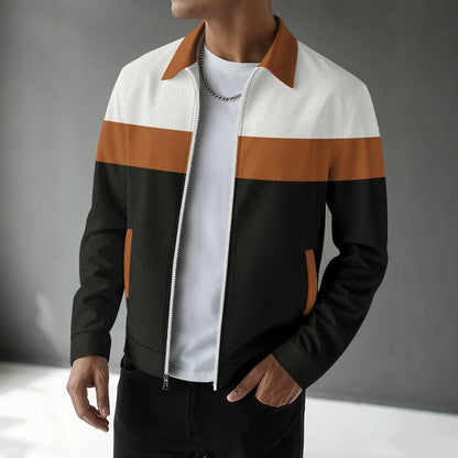 Gilet cardigan homme à motif gaufré tendance