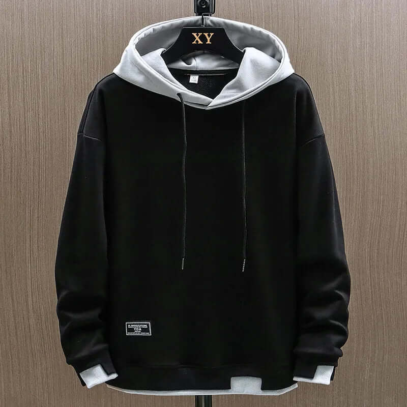 Sweat à capuche pour homme en coton doux Printemps Automne