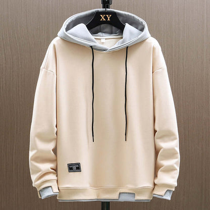 Sweat à capuche pour homme en coton doux Printemps Automne