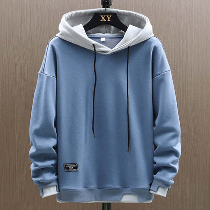 Sweat à capuche pour homme en coton doux Printemps Automne