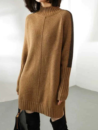 Pull élégant femme mi-long
