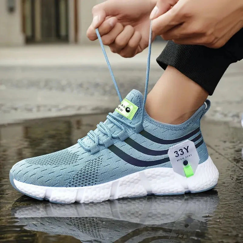 Baskets confortables pour hommes avec lacets
