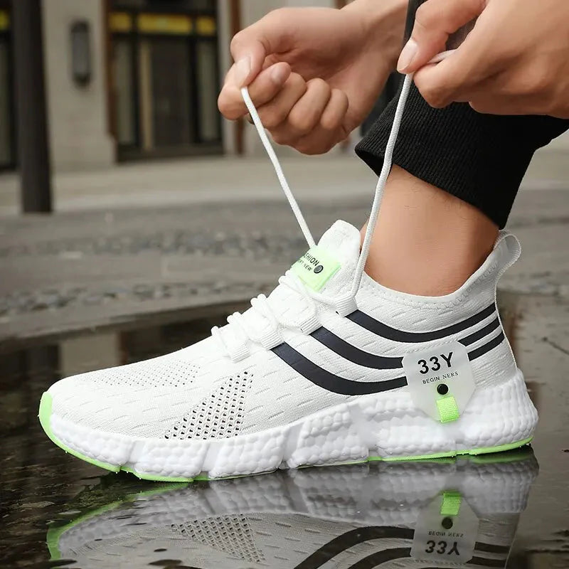 Baskets confortables pour hommes avec lacets