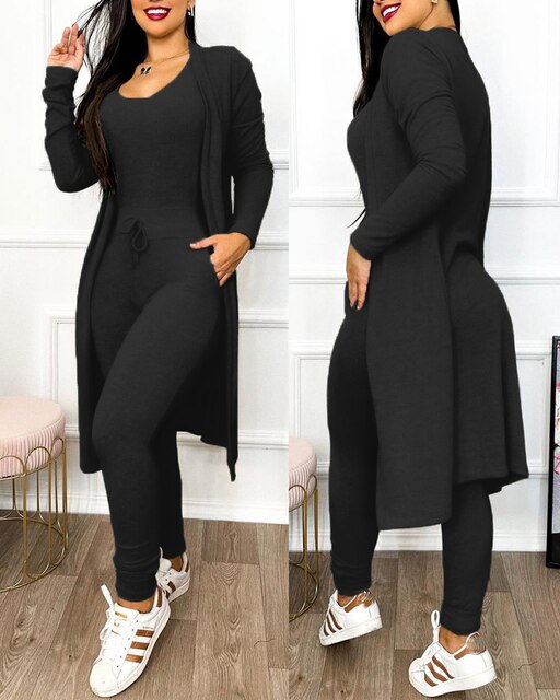 Combinaison moulante avec veste pour femme