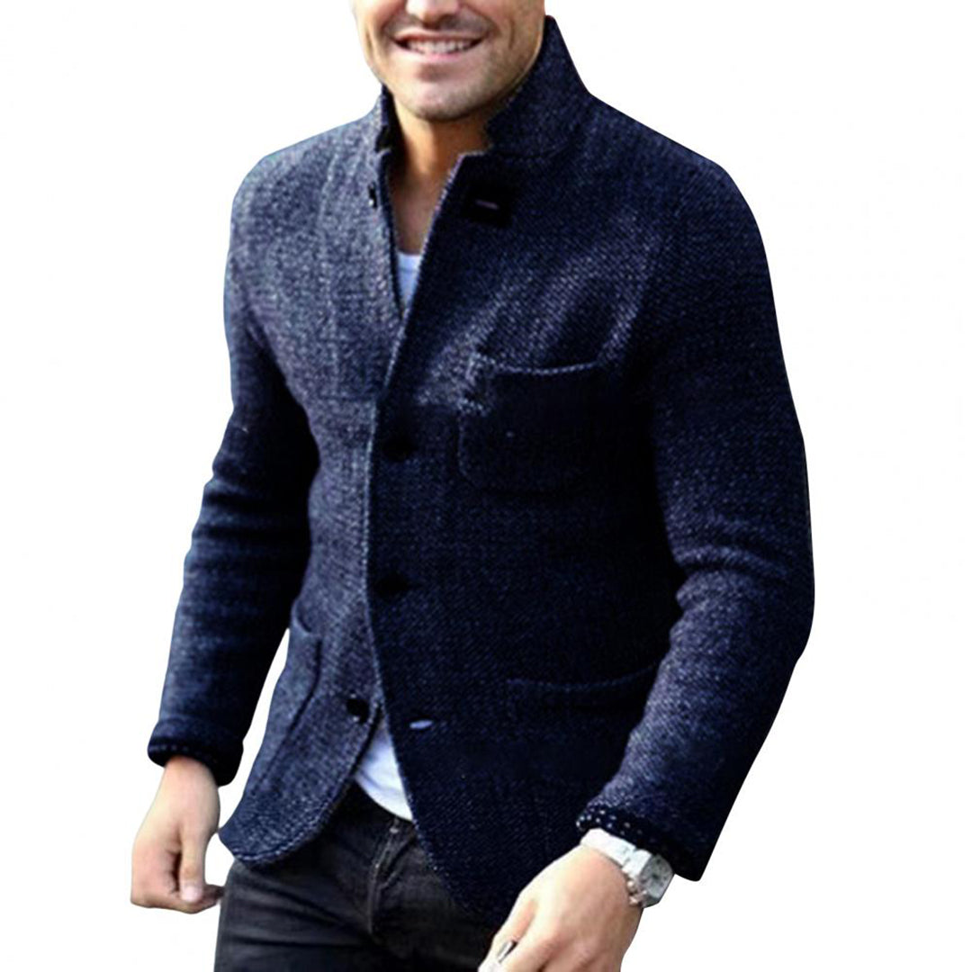 Blazer homme en tweed, coupe droite