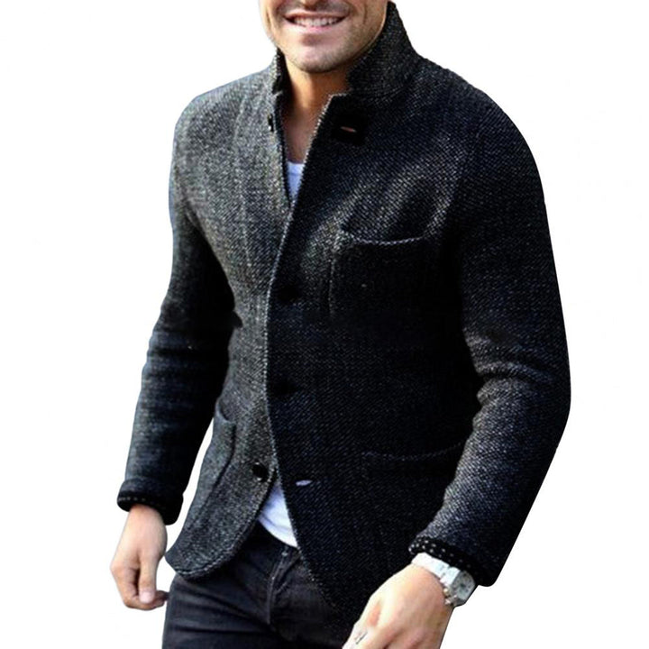 Blazer homme en tweed, coupe droite