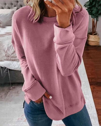 Sweat-shirt pour femme doux, confortable, classique