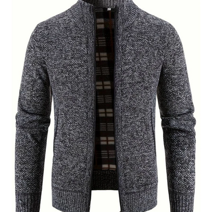 Gilet en maille homme ouvert moderne