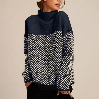 Pull en cachemire doux col roulé élégant