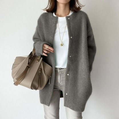 Gilet ample en maille pour femme
