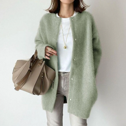 Gilet ample en maille pour femme