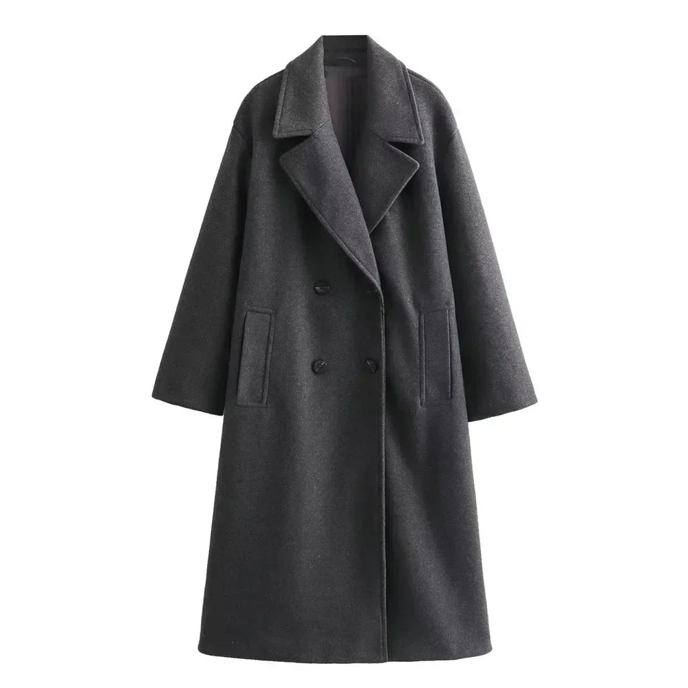 Élégante veste d'hiver longue pour femmes, tendance et chaude