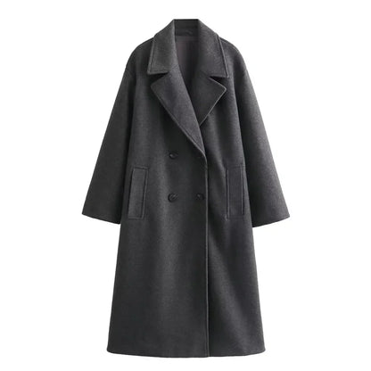 Élégante veste d'hiver longue pour femmes, tendance et chaude