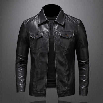 Blouson en cuir élégant pour homme qualité premium
