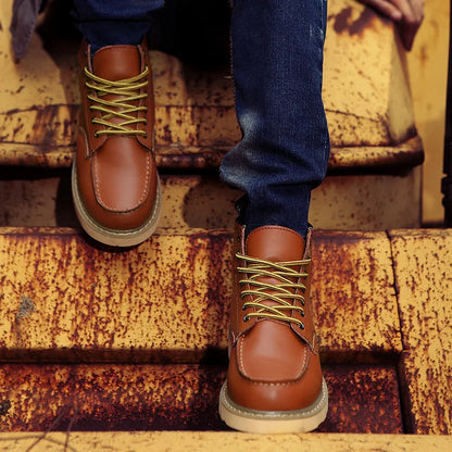 Bottes d'hiver homme robustes chaudes isolées