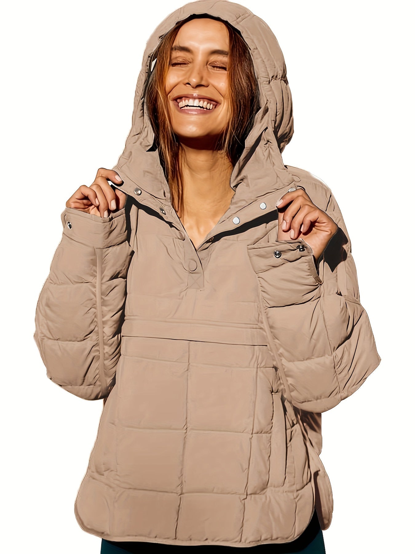 Manteau à Capuche Femme Chaud Moderne Élégant