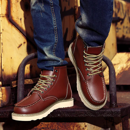 Bottes d'hiver homme robustes chaudes isolées