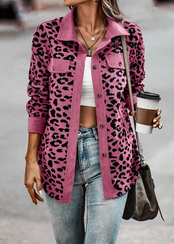 Veste mi-saison léopard femme chic