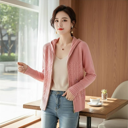 Damen Cardigan Kaschmir Weich Elegant - IdealeKleiden